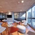 Collision 8 - North Bridge Road | Products Seen: [Gum - Half Fabric + Tower Armchair, Pebble Stool/Ottoman & Dion Sidechair]